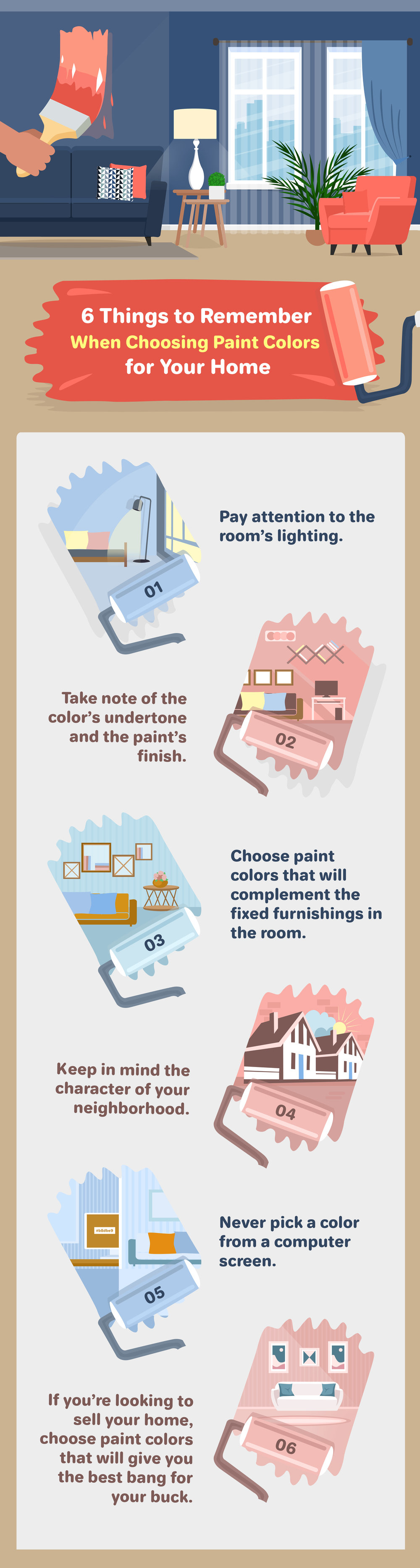 6 Things to Remember When Choosing Paint Colors for Your Home